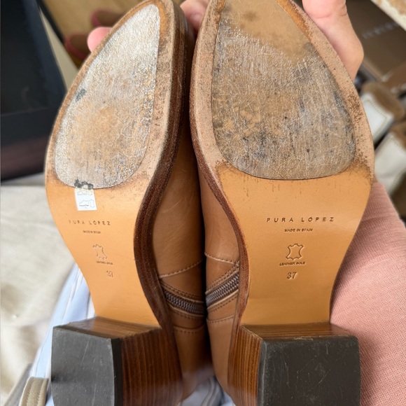 Free people Vintage Cowboy Buckles Vibe knee High Camel  Boots. Great style❤️🌈 - Picture 8 of 12